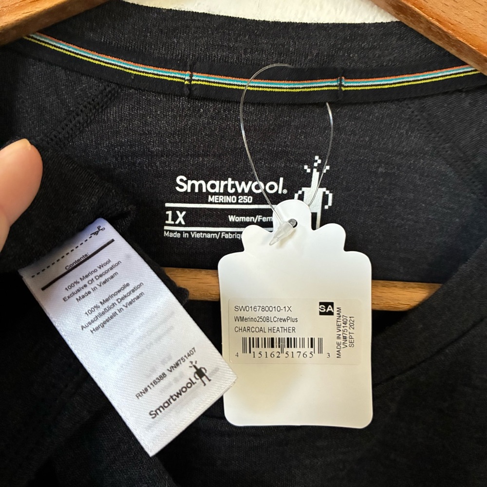 Smartwool Merino Wool 250 Long Sleeve Shirt Grey - Picture 3 of 5